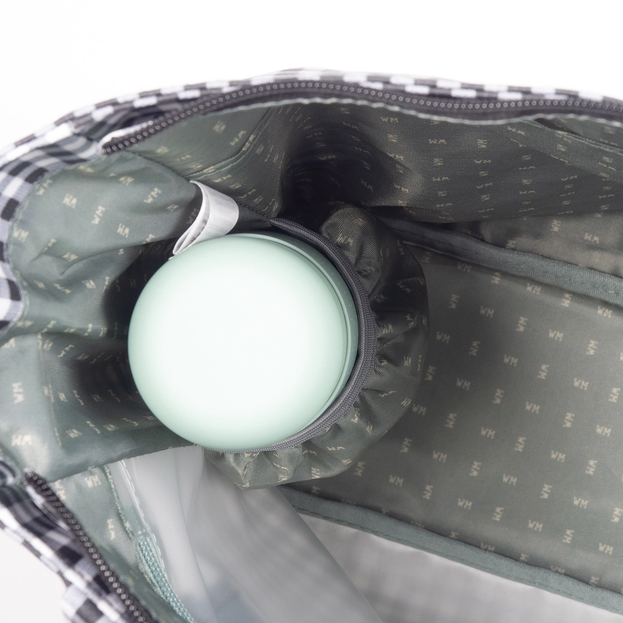 Walking Mum Wickeltasche I Love Vichy Schwarz