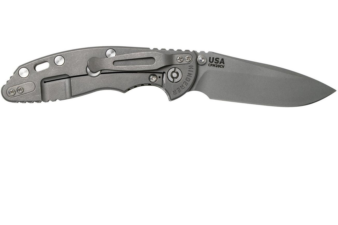 Rick Hinderer XM18 3,5” Non-Flipper Spearpoint Working Finish, OD Green G10