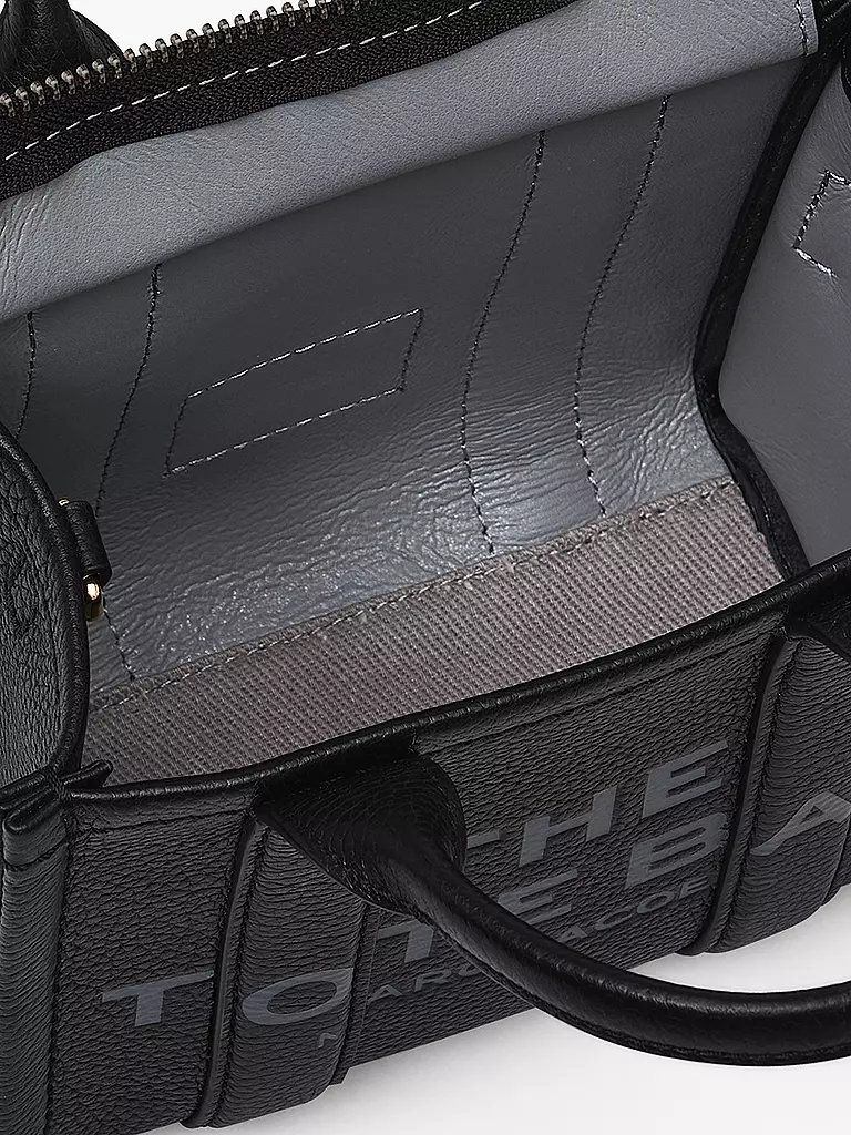 MARC JACOBS Ledertasche - Tote Bag THE MINI TOTE schwarz