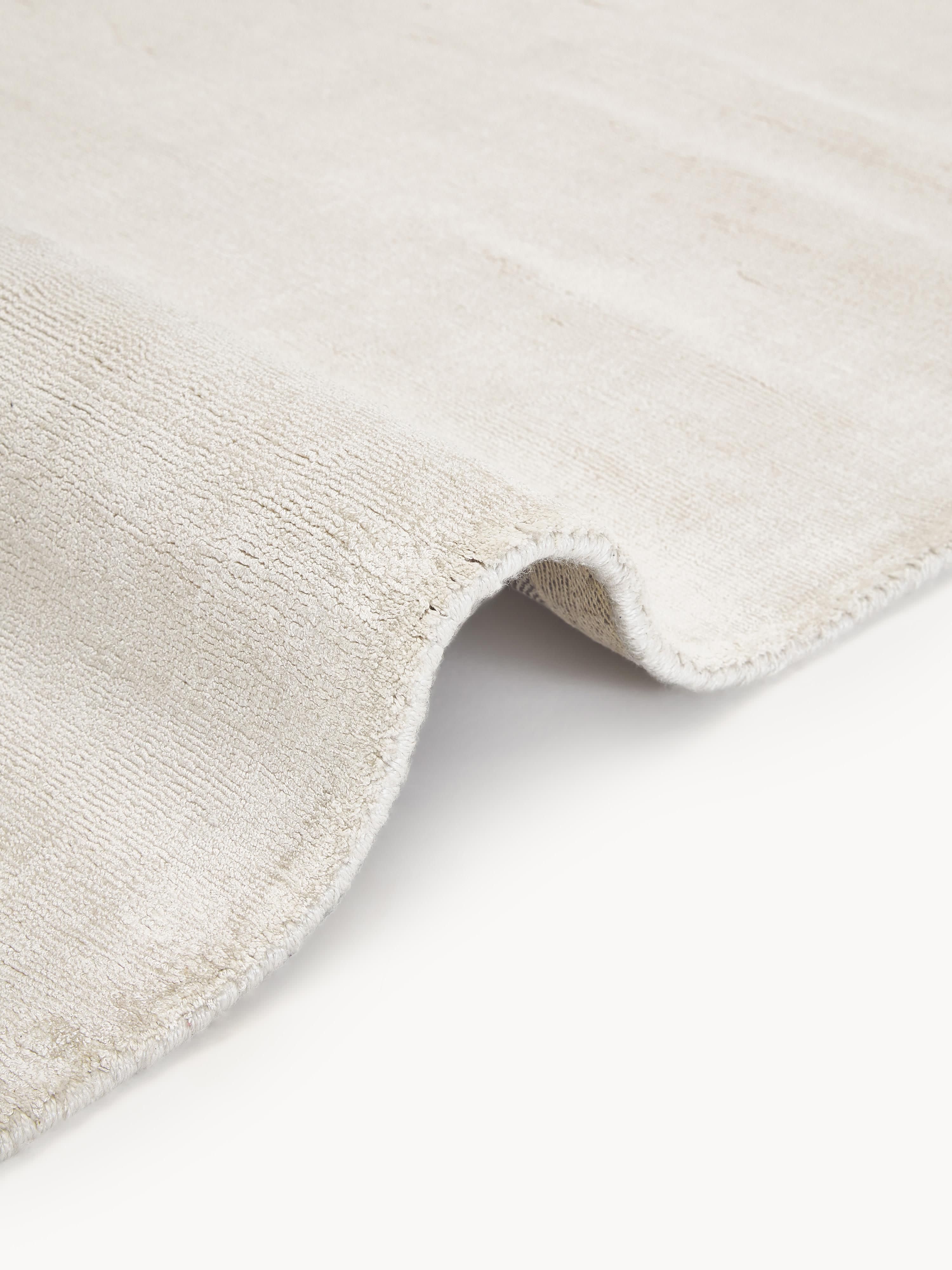 Handgeweven viscose vloerkleed Jane