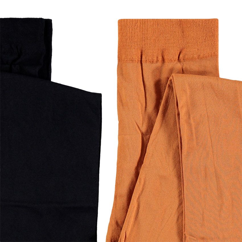 Lot de 2 collants fins unis - Marron