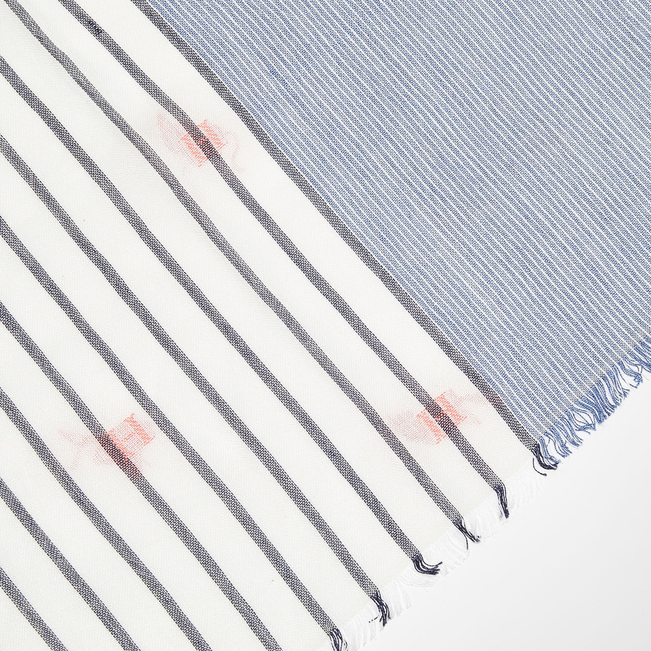 Hackett London Chèche  stripe bleu 180x50 cm