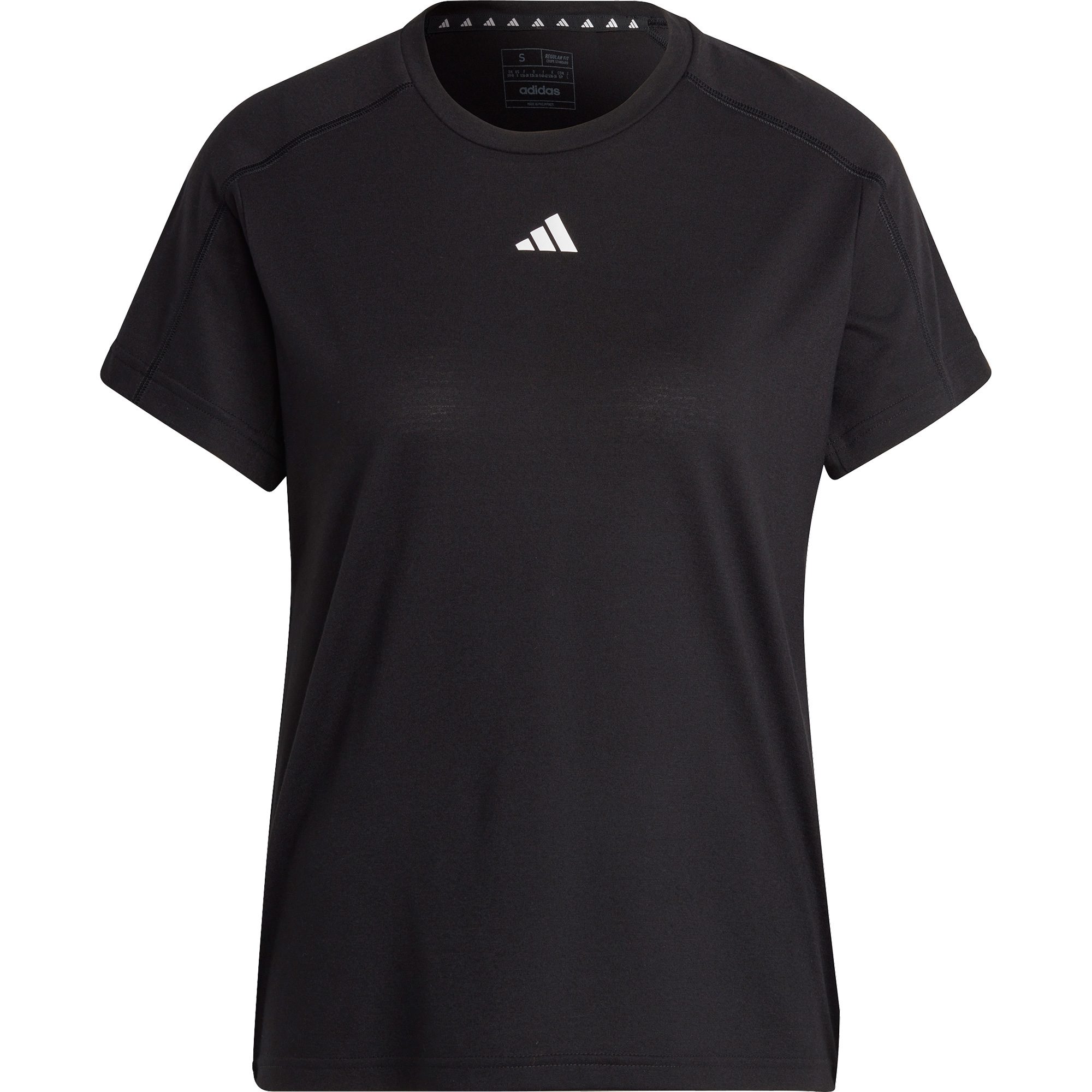 adidas Aeroready Train Essentials Minimal Branding T-Shirt Damen schwarz
