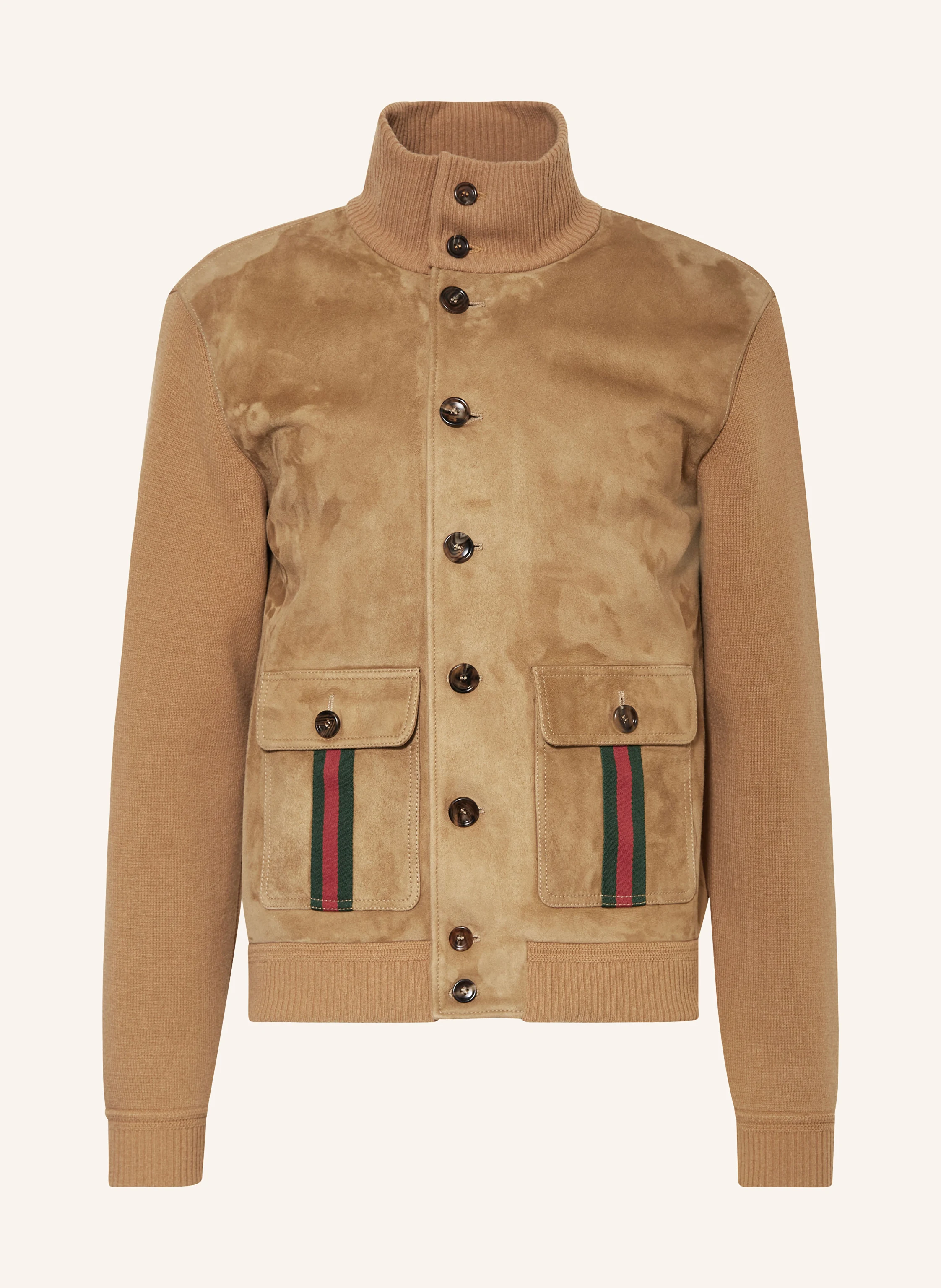 GUCCI Lederjacke im Materialmix