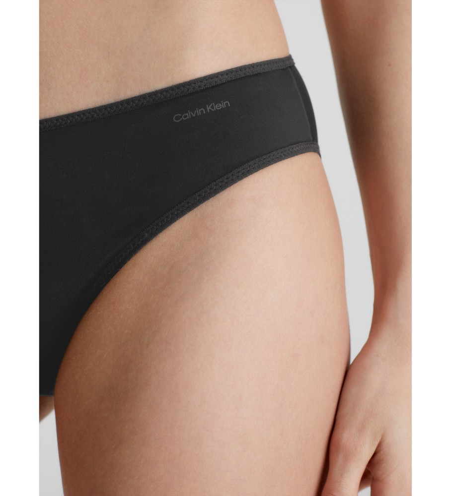 Calcinha Calvin Klein Classic Sheer Marquisette, preta