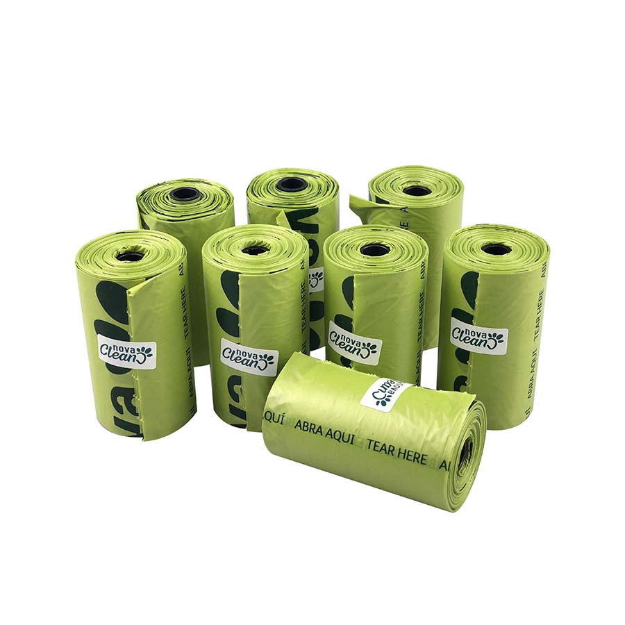 Sacos biodegradáveis para fezes de cachorro Nova Clean Eco