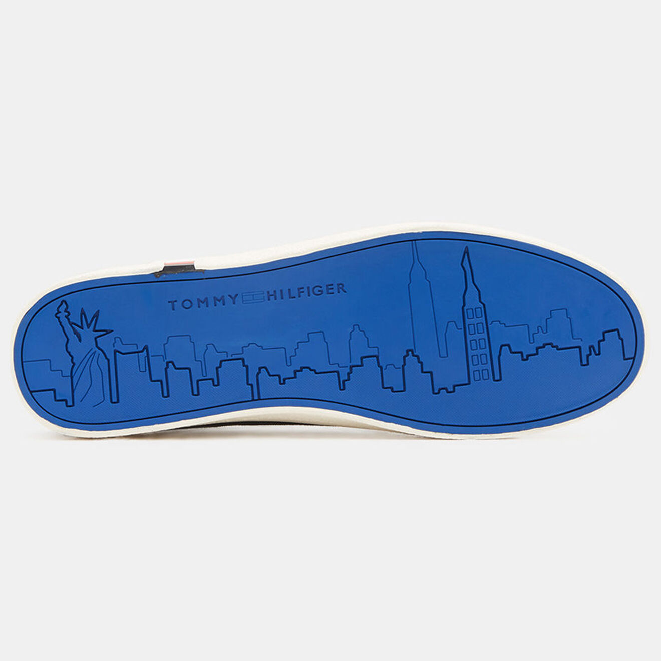 Tommy Hilfiger Baskets en Velours de Cuir Corporate bleu marine