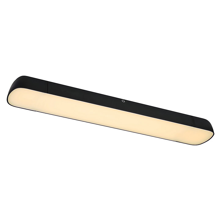 Réglette sous meuble Ingstad LED intégrée variation de blancs IP20 850lm 10W dimmable L.54xl.9.2xH.4.7cm noir GoodHome