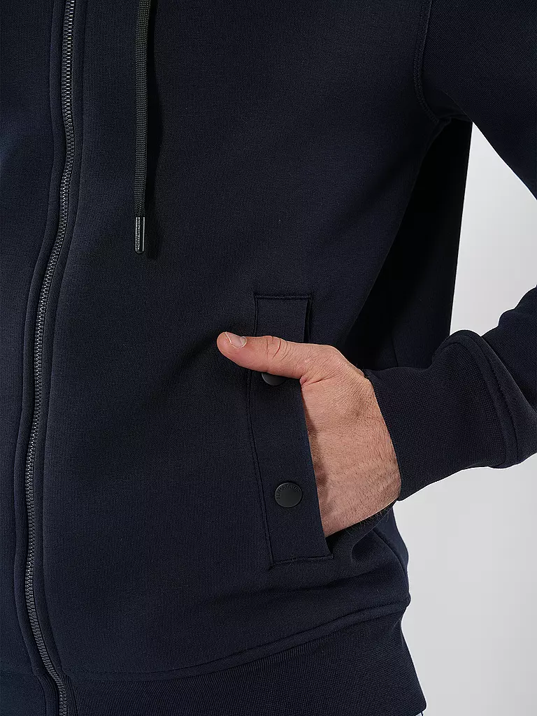 ALPHATAURI Kapuzensweatjacke dunkelblau