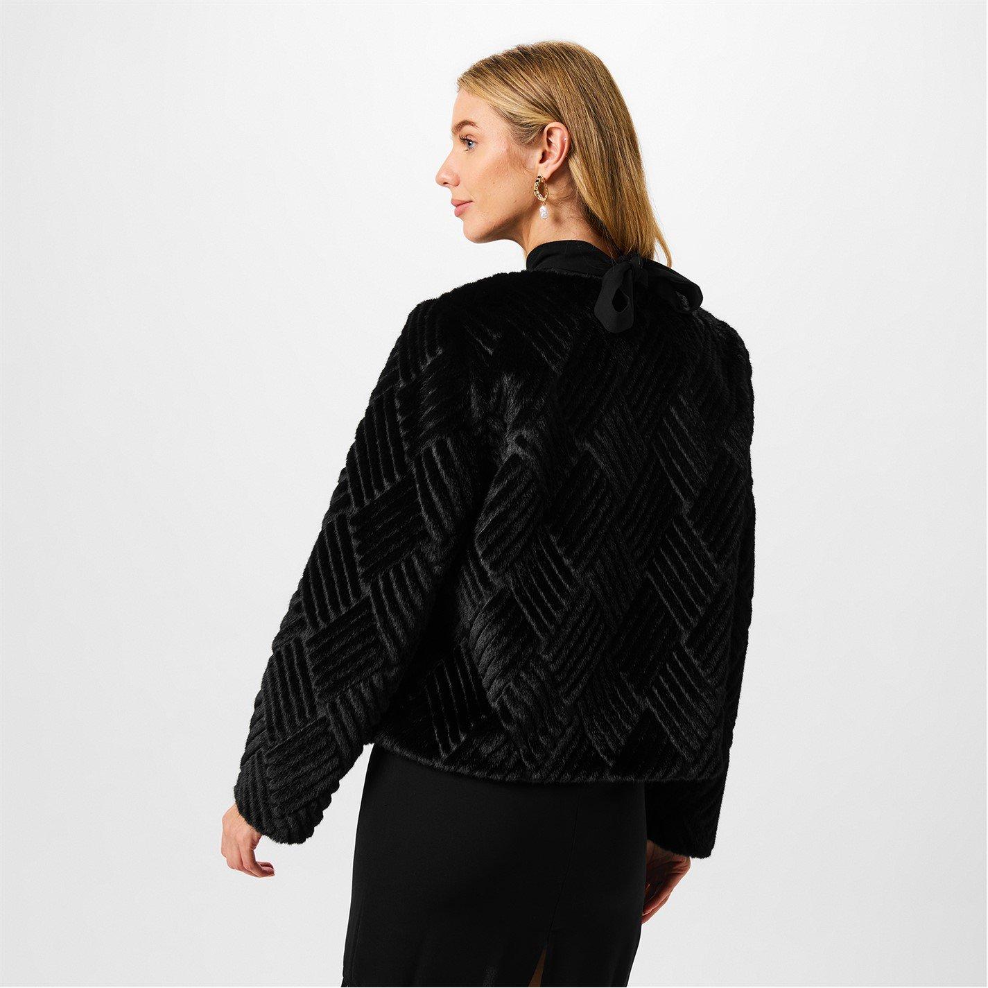 Biba Clipped Faux Fur Jacket