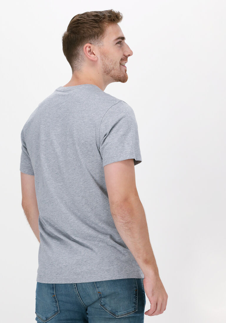 TOMMY JEANS lichtgrijze tommy jeans t-shirt tjm regular corp logo c neck