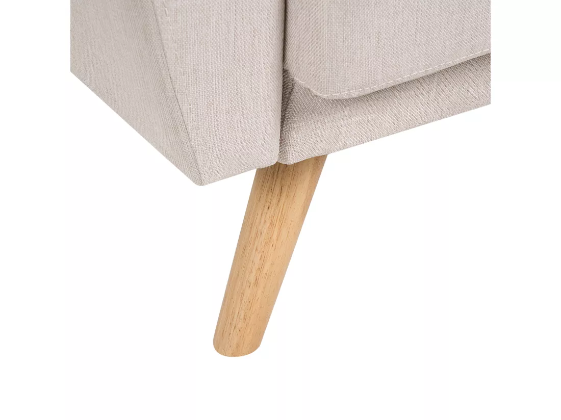 Canapé convertible 3 places en tissu beige FLORLI