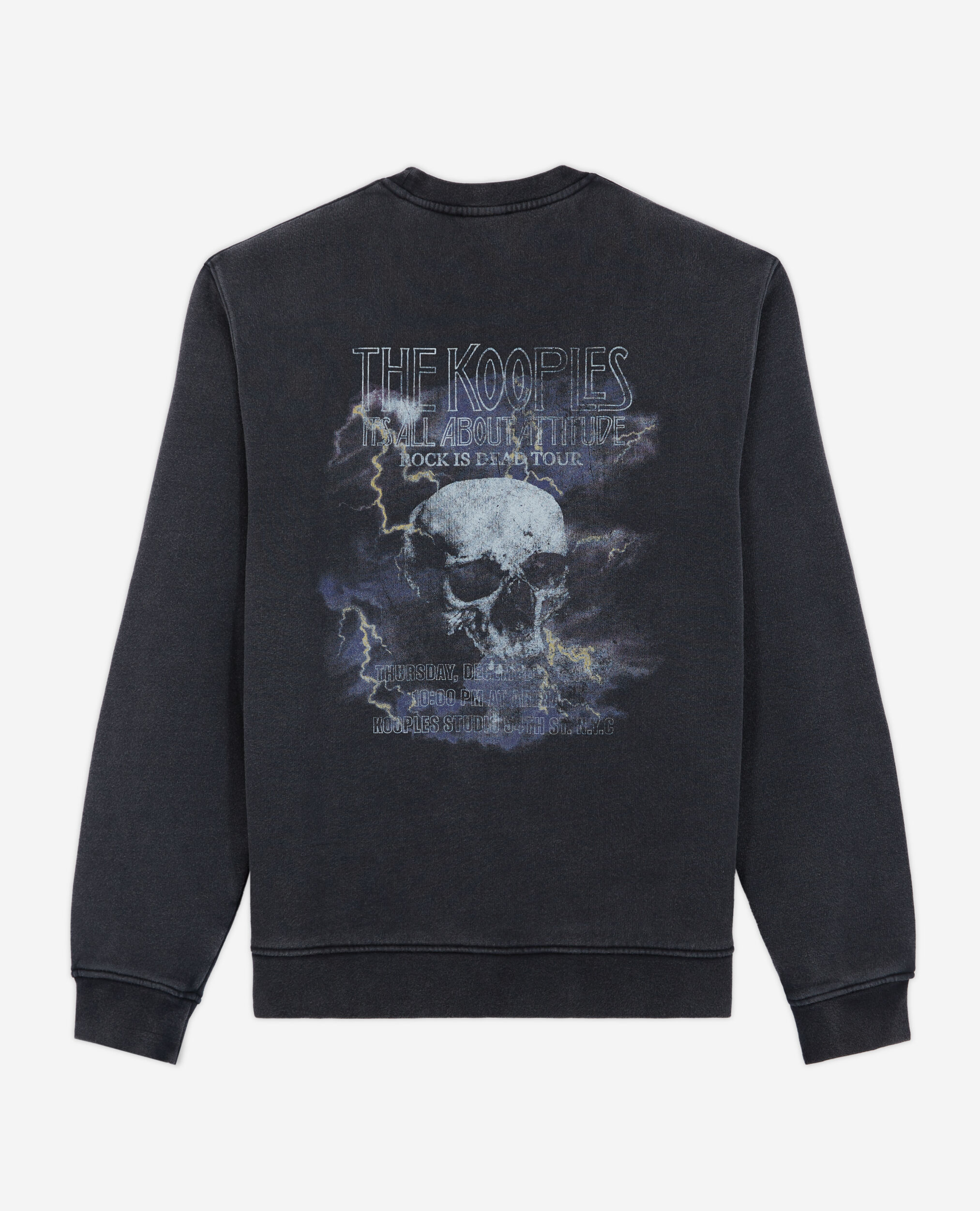 Sweatshirt imprimé noir