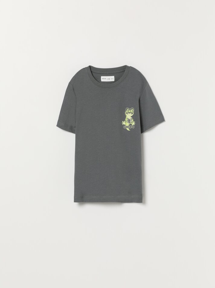 Pacote com 2 camisetas estampadas - Carbono