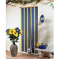 Rideau de porte brun/beige 90 x 220 cm