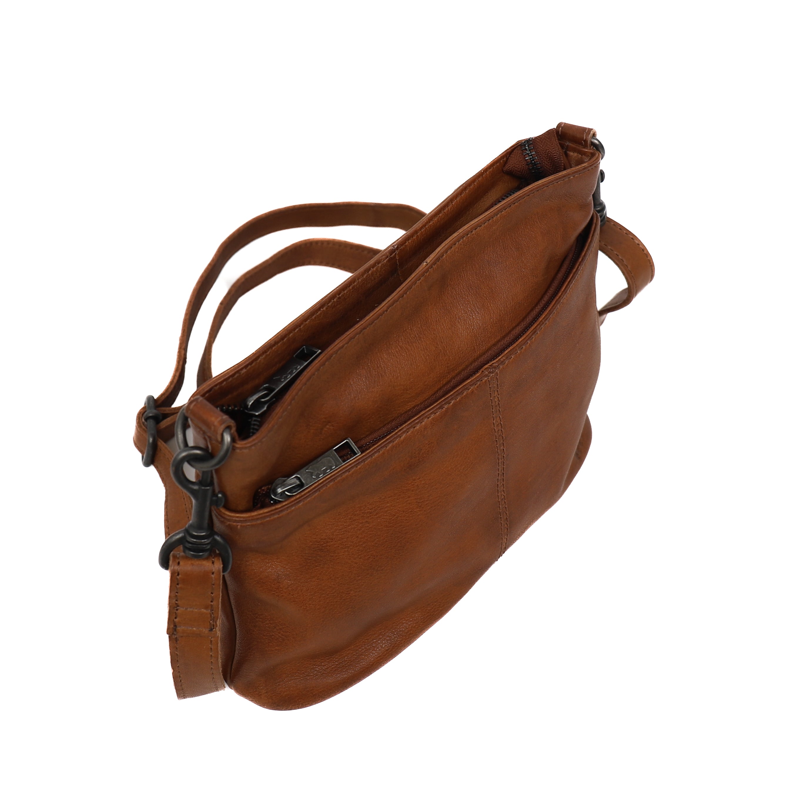 Schoudertasje 'Ashley' cognac Cognac
