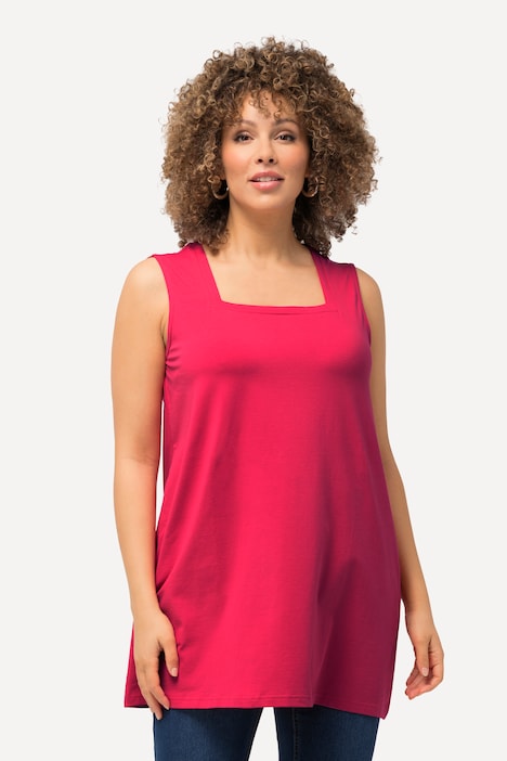 Longtop, Classic Fit, Carree-Ausschnitt, ärmellos