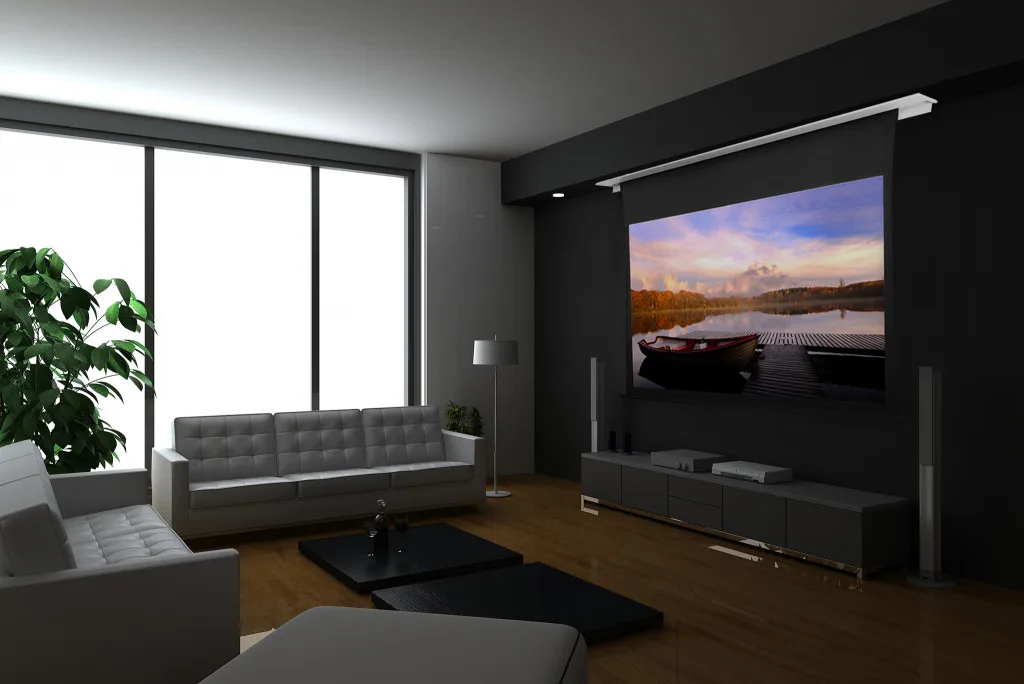 Lumene Show Place UHD 4K 300C Acoustic tensionné Écrans de projection électriques