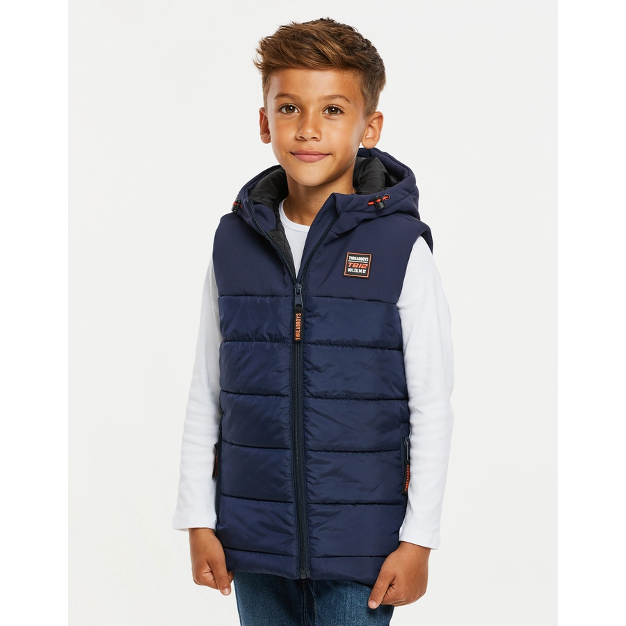 Threadboys Weste Gillet Bowie Padded Navy
