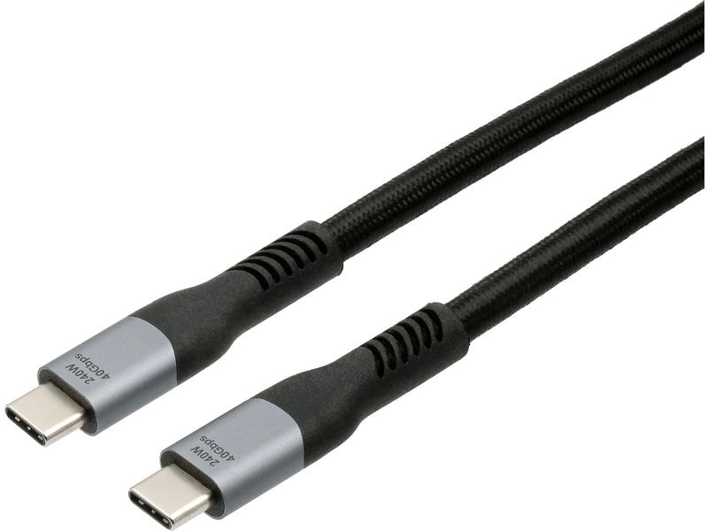Exsys USB-Ladekabel EX-K1598 USB4 USB C - USB C 2 m Daten- und Ladekabel