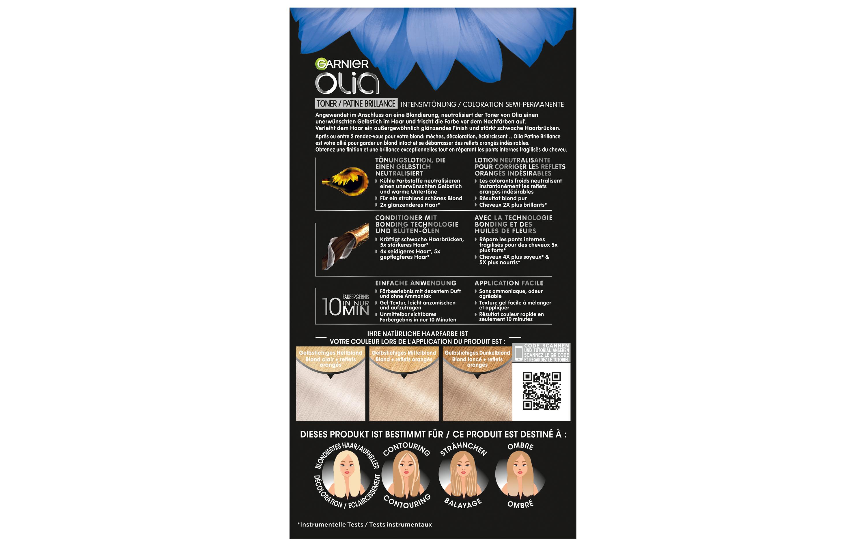 Olia 10.01 Toner PlatinblondHaartönung in kühlem Blond