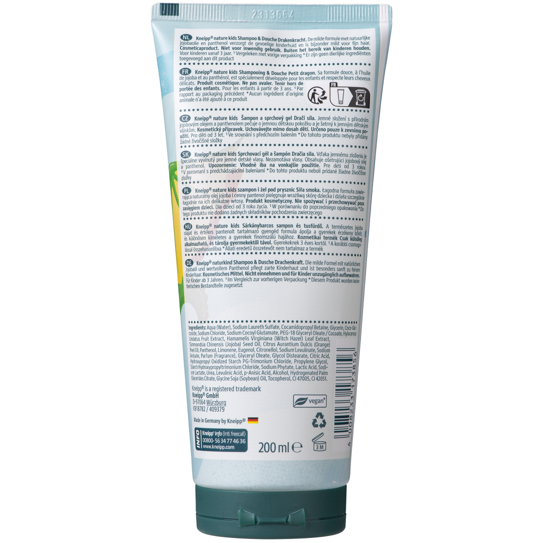 Kneipp Kids shampoo/douche drakenkracht (200 ml)