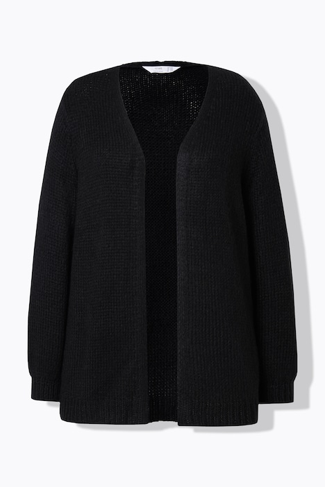 Strickjacke, Straight Fit, Ballonärmel