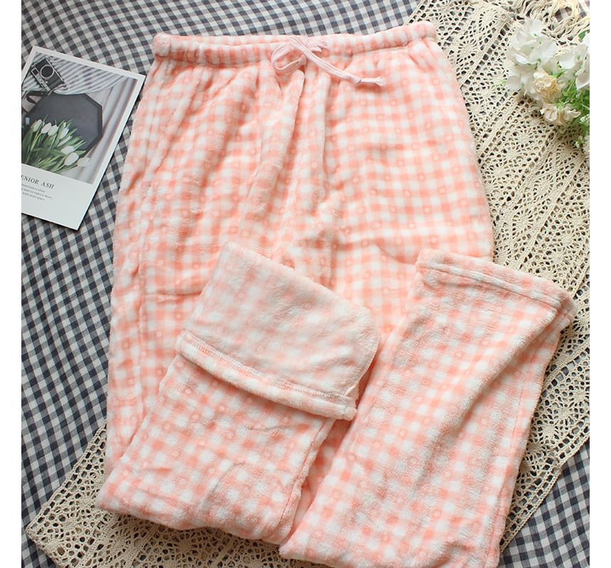 Dogini - Fleece pyjamabroek met patroon