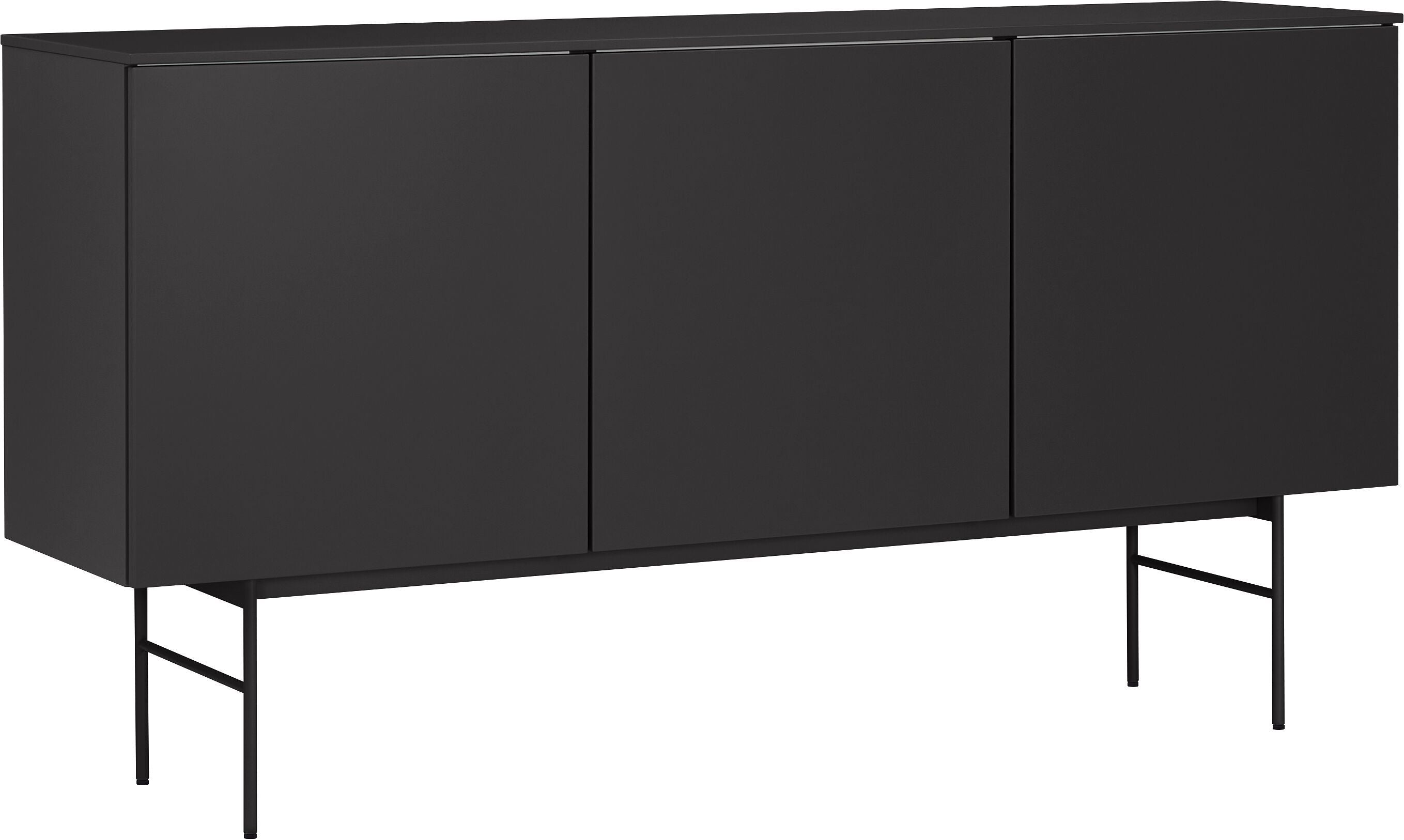 TILL Sideboard - Schwarzgrau / B: 168.0 cm x T: 41.0 cm x H: 88.8 cm