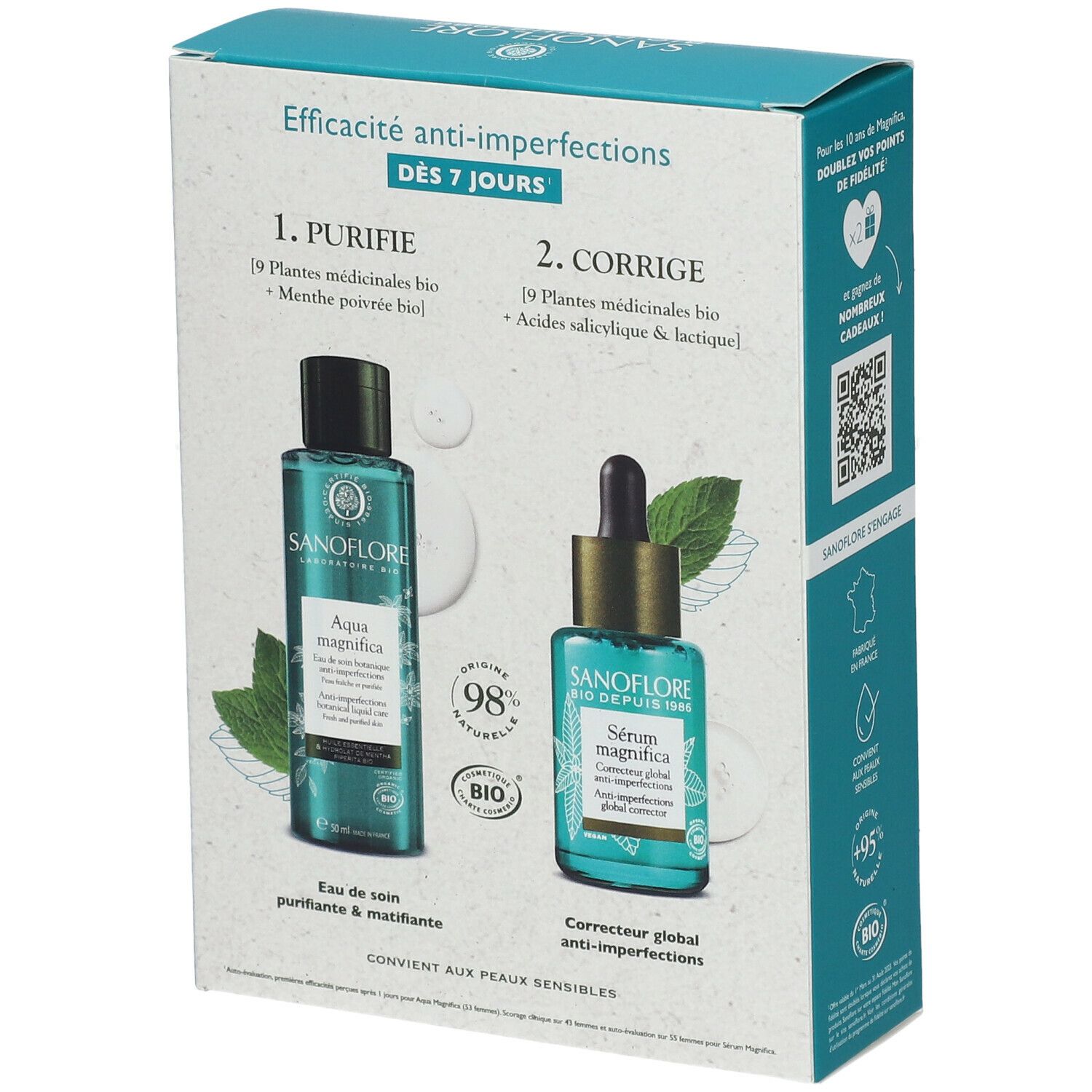 SANOFLORE Coffret Magnifica Duo Anti-Imperfektionen Bio-zertifiziert
