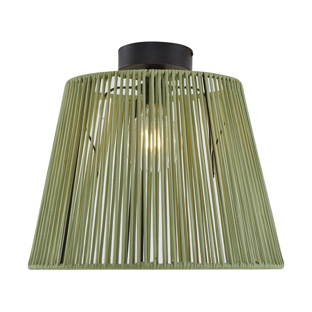 Japandi buiten plafondlamp met groen touw IP54 - Jayla