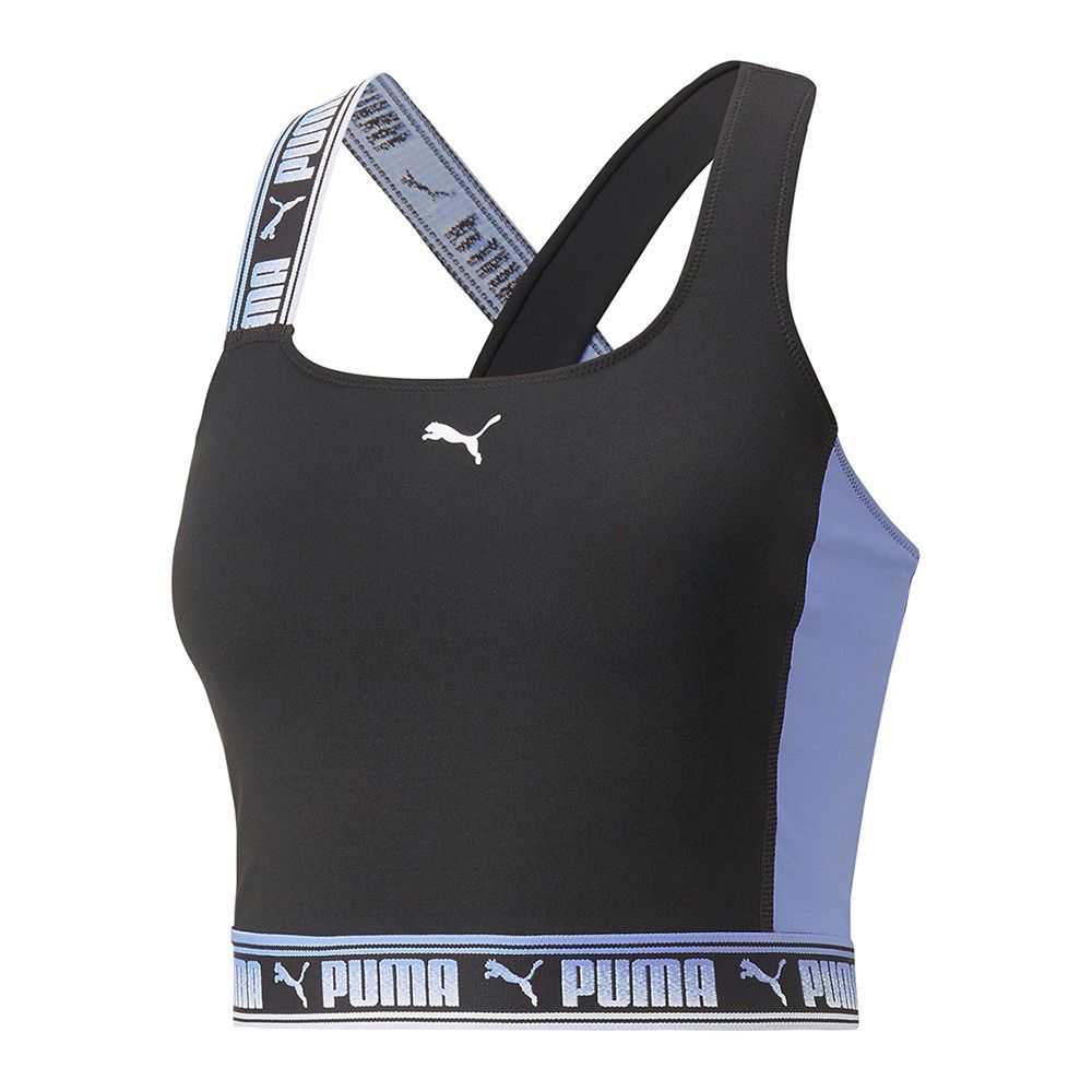 Puma FASHION TANK - Débardeur Femme puma black/elektro purple