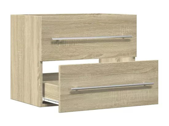 Armoire d'évier Chêne sonoma 60x38,5x48 cm Aggloméré