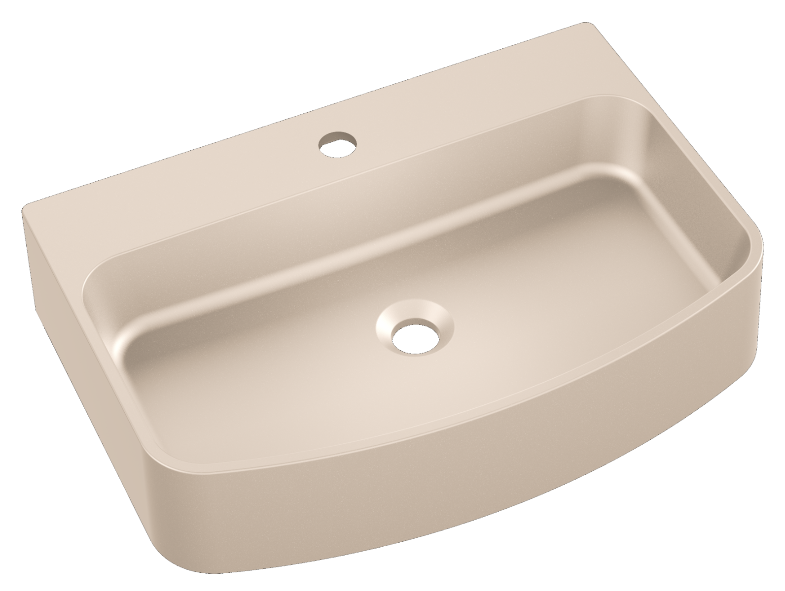 Kerra Molat wastafel 60x35x13cm caffe latte