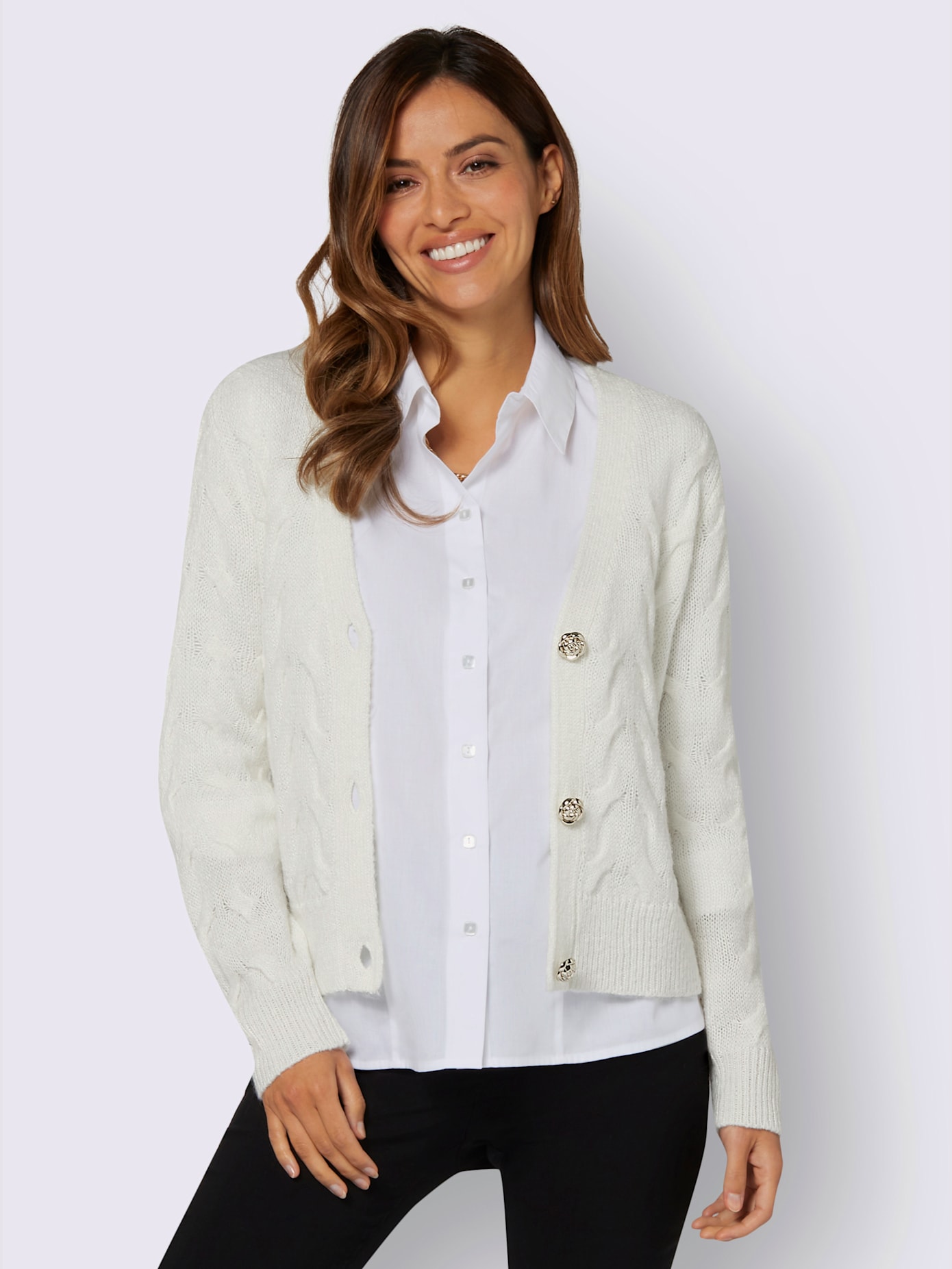 Veste en tricot chaud et moelleux