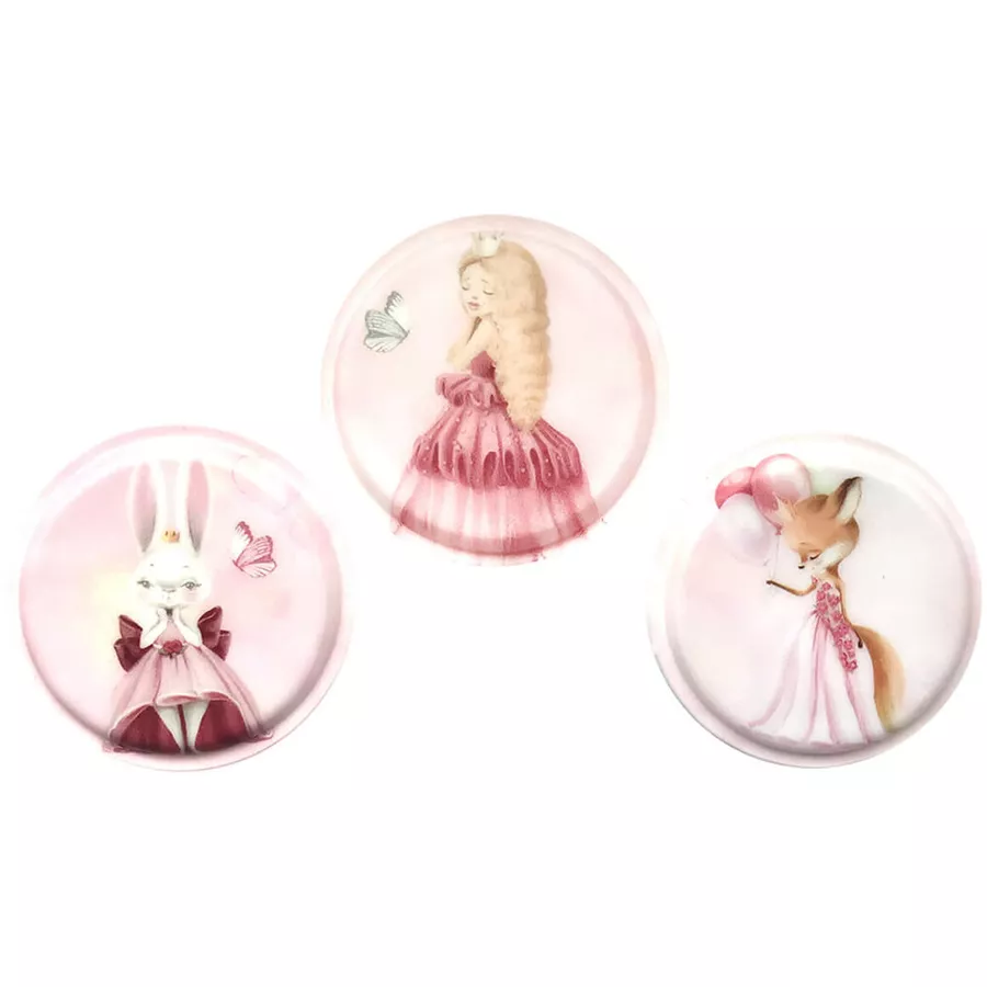 Belmil Patch Belmil Patches mit Klettverschluss Set 3-teilig Princess