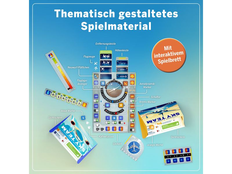 Kosmos Familienspiel Sky Team -DE- Kooperatives Spiel für zwei Personen