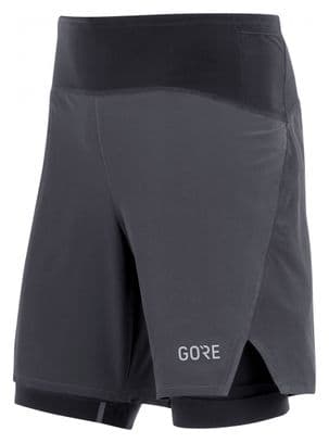 Short 2-en-1 Gore Wear R7 Noir