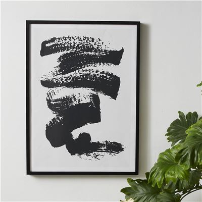 Affiche décorative en noir et blanc