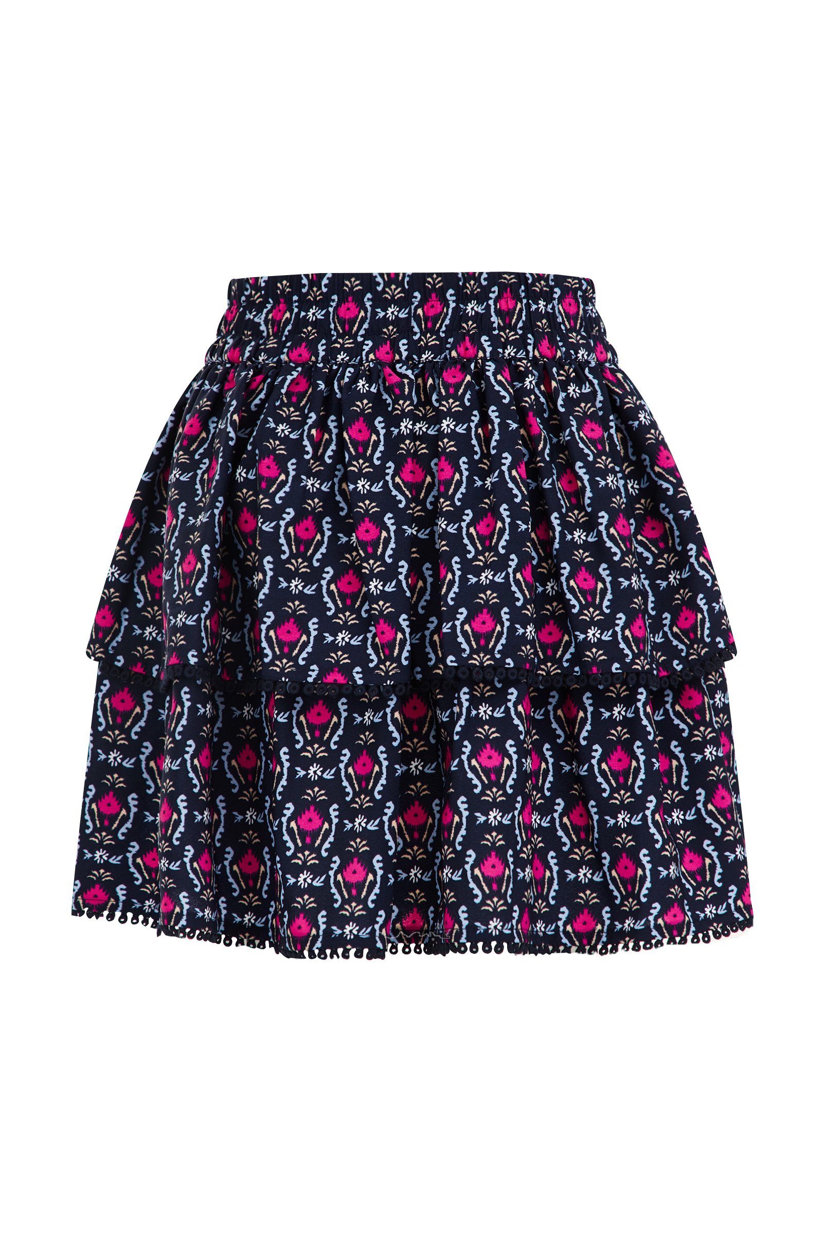 Meisjes rok met dessin WE Fashion Donkerblauw