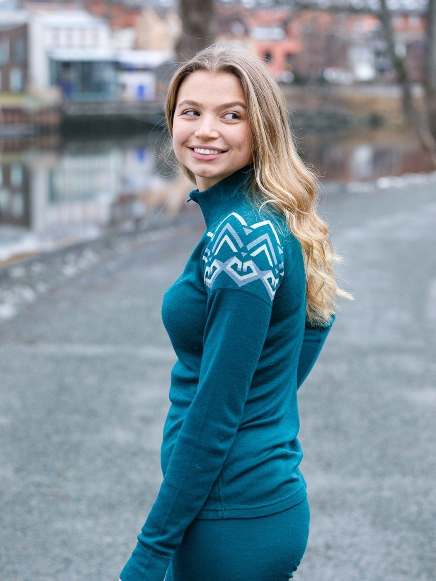 Finse Freja Ull Half zip