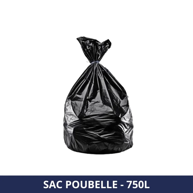 FILFA FRANCE - Sac poubelle 750L - Noir - 30u - x50 sacs