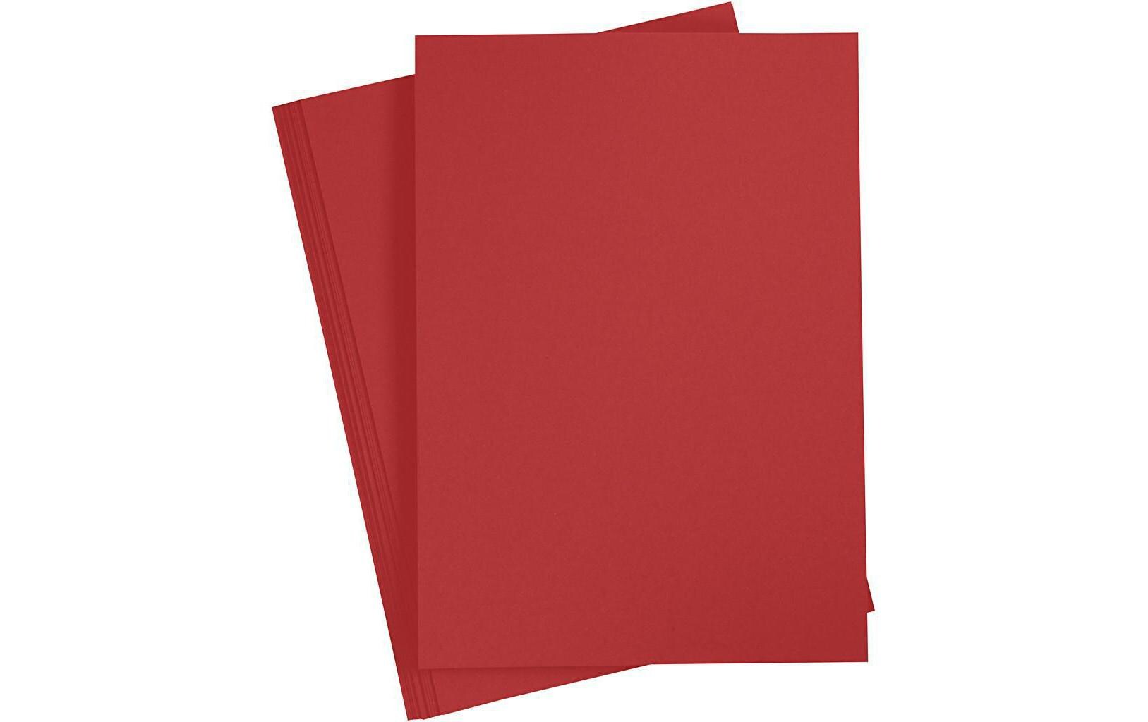 Bastelpapier 70 g, 20 Blatt, RotEinfarbiges Papier