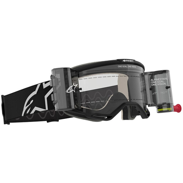 Alpinestars - Masque Vision 5 Corp Roll-Off Noir / Blanc / Transparent