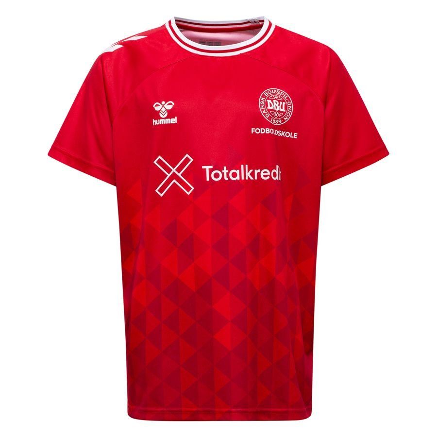 Hummel DBU Fodboldskole 2025 Deltager Maillot d'Entraînement - Rouge/Blanc