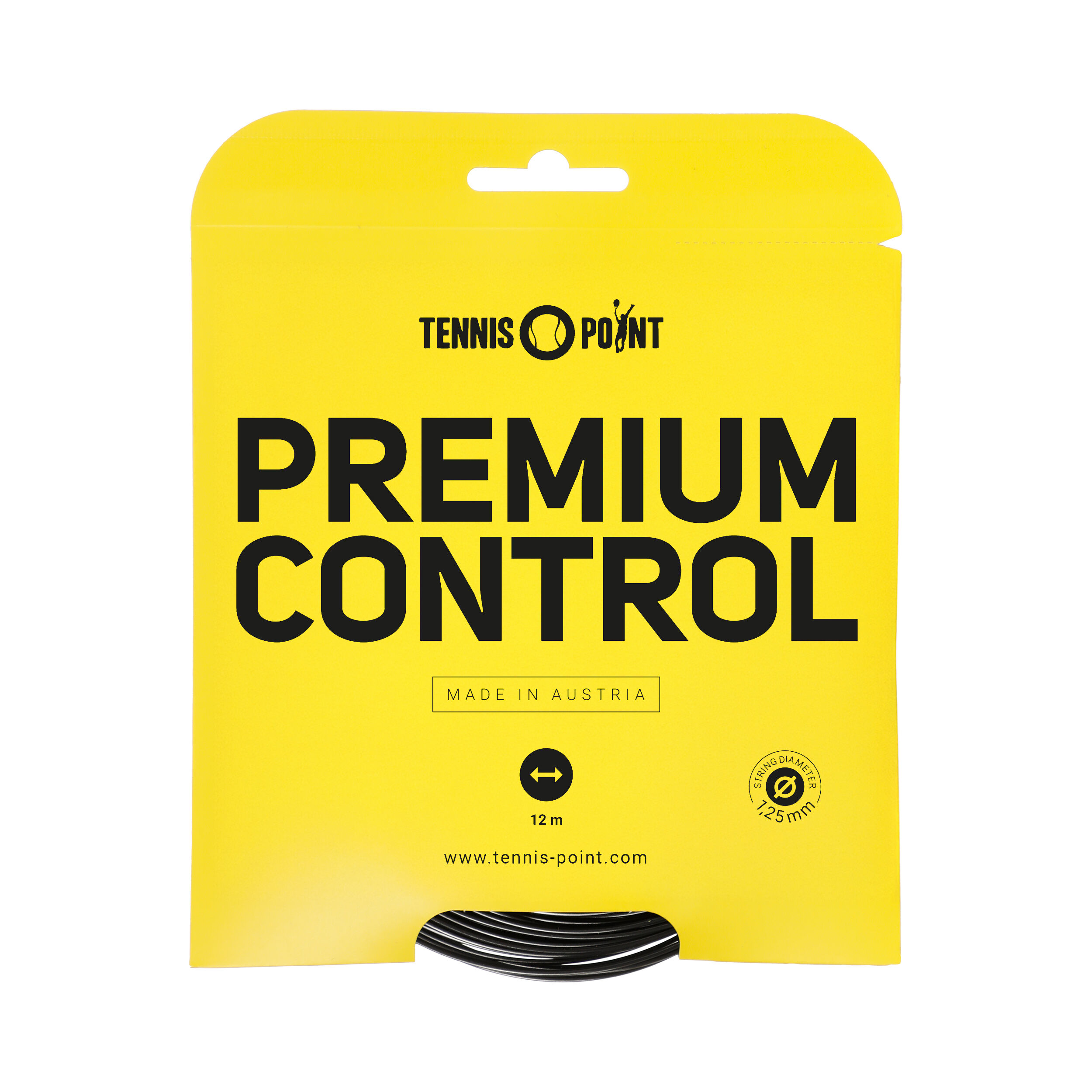 Tennis-Point Premium Control Cordage En Garniture 12m - Noir