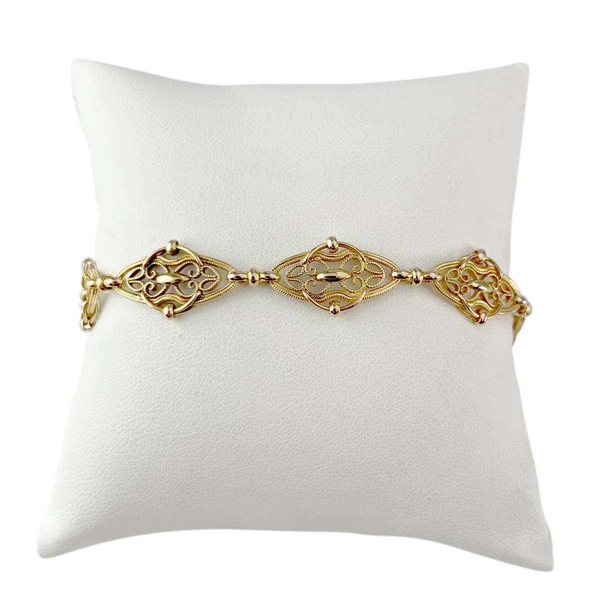 Bracelet d'occasion or 750 jaune 18 cm