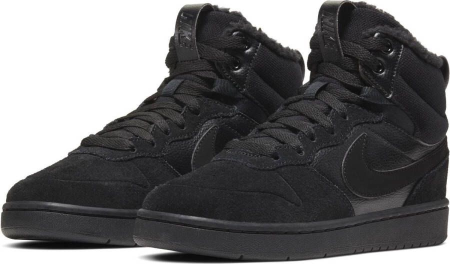 Nike Kids Zwarte Nike Hoge Sneaker Court Borough Mid Kids
