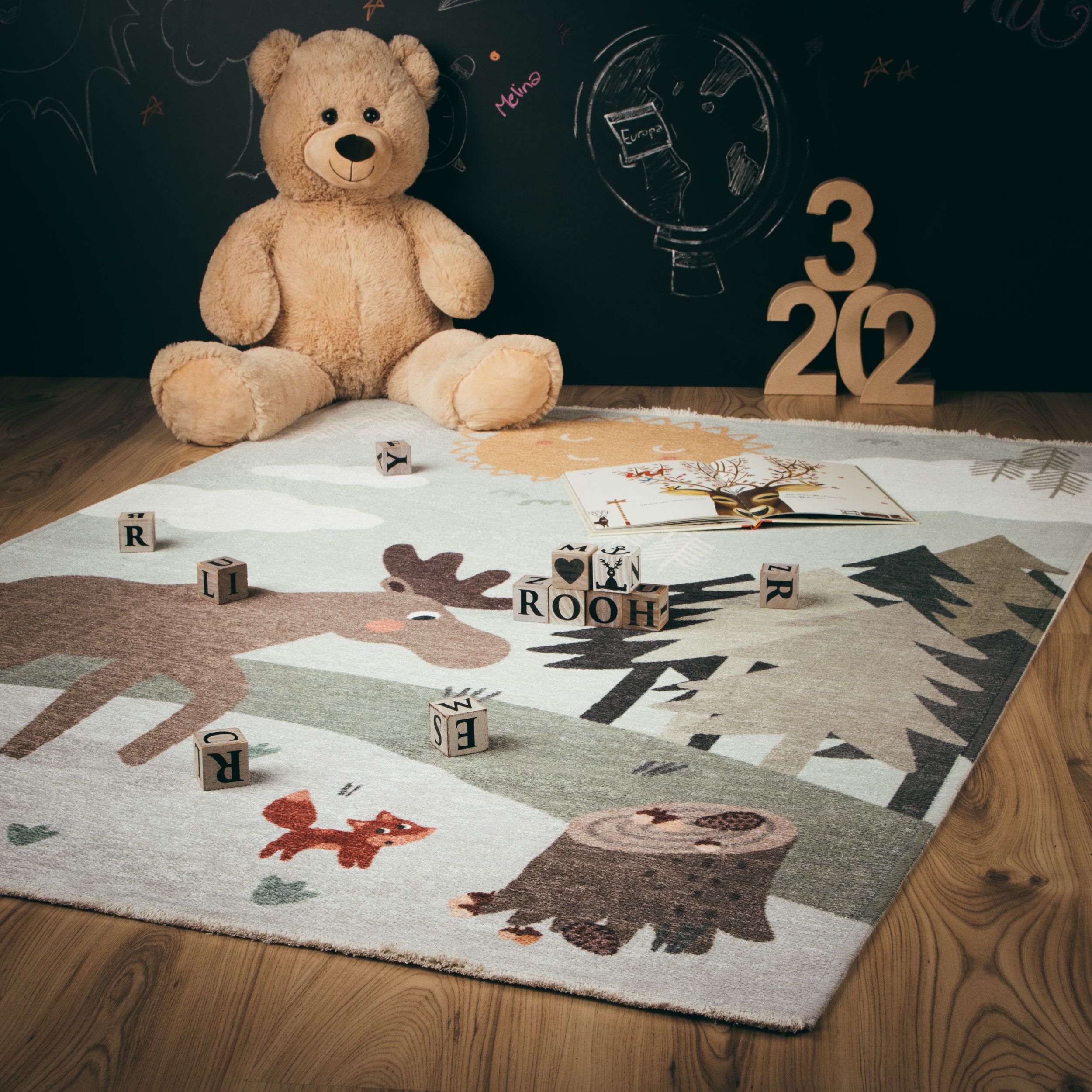 Vloerkleed 627 Moose Greta B115 x D170 x H0.6 cm