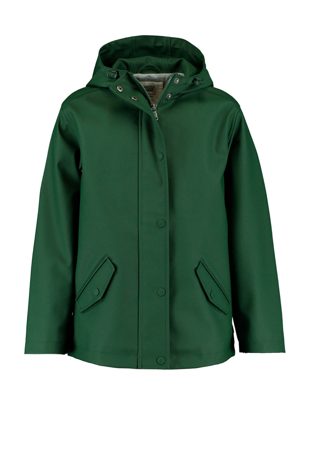 America Today unisex regenjas Jade JR donkergroen